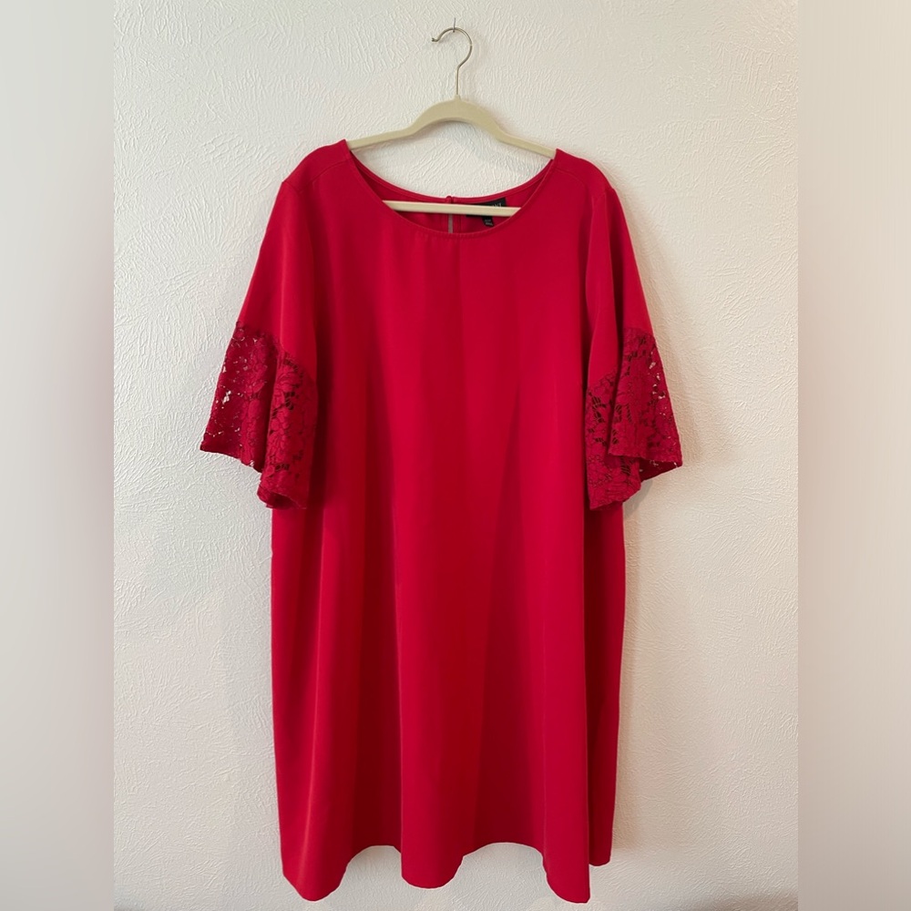 Lane Bryant | Butterfly Sleeve Dress | Size 22/24 | Red